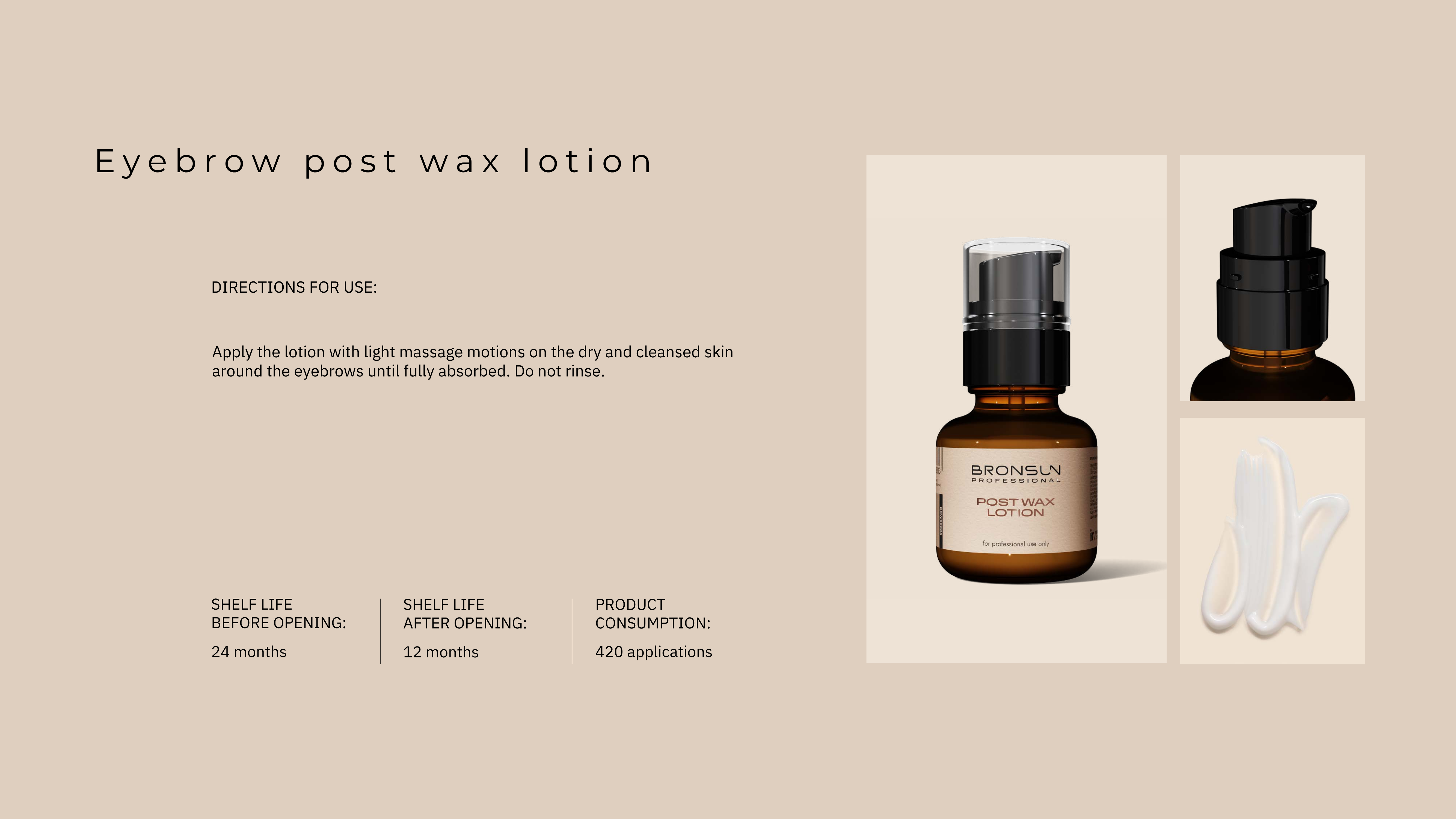 Bronsun post wax lotion
