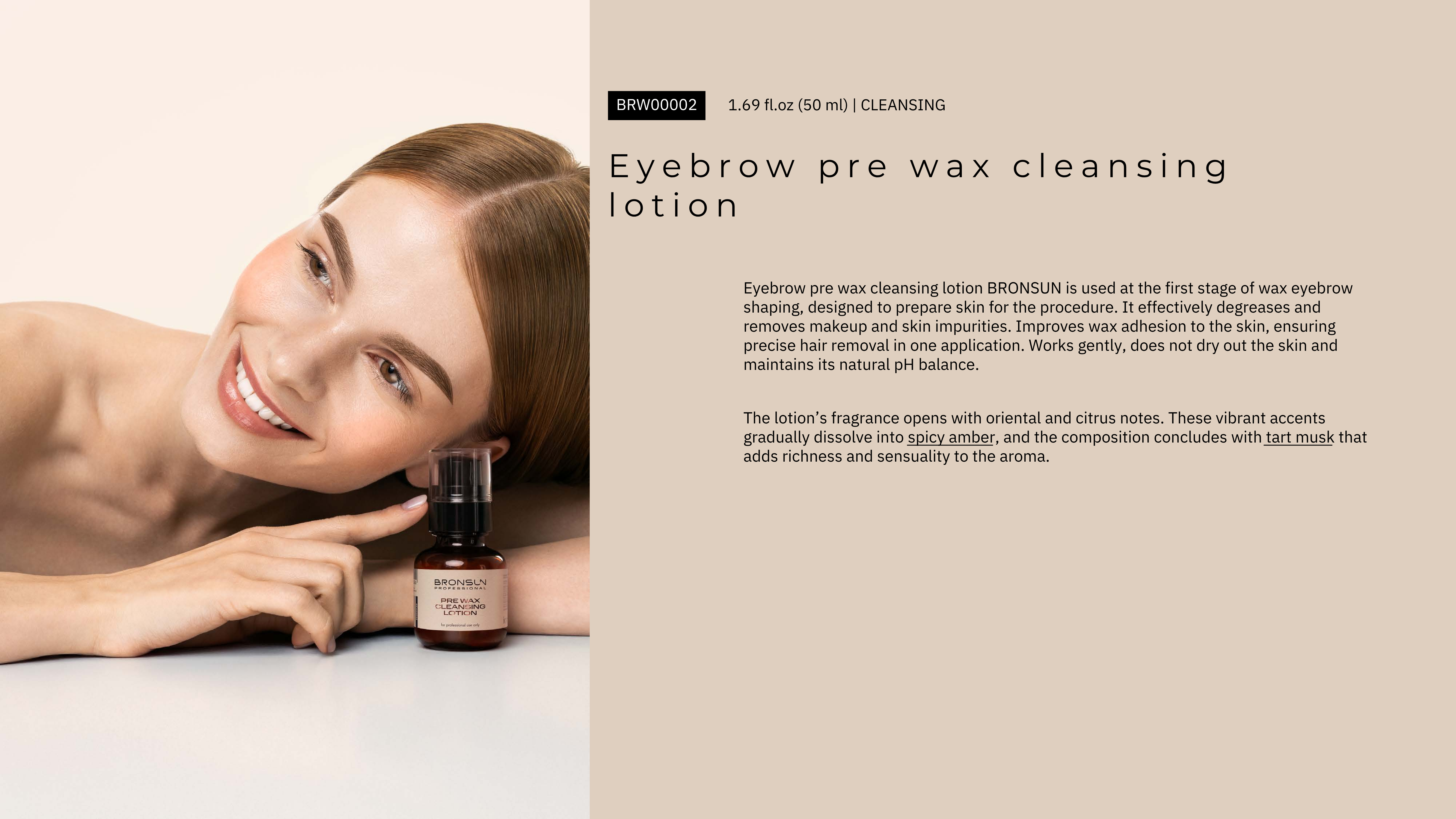 Bronsun pre wax cleansing Lotion