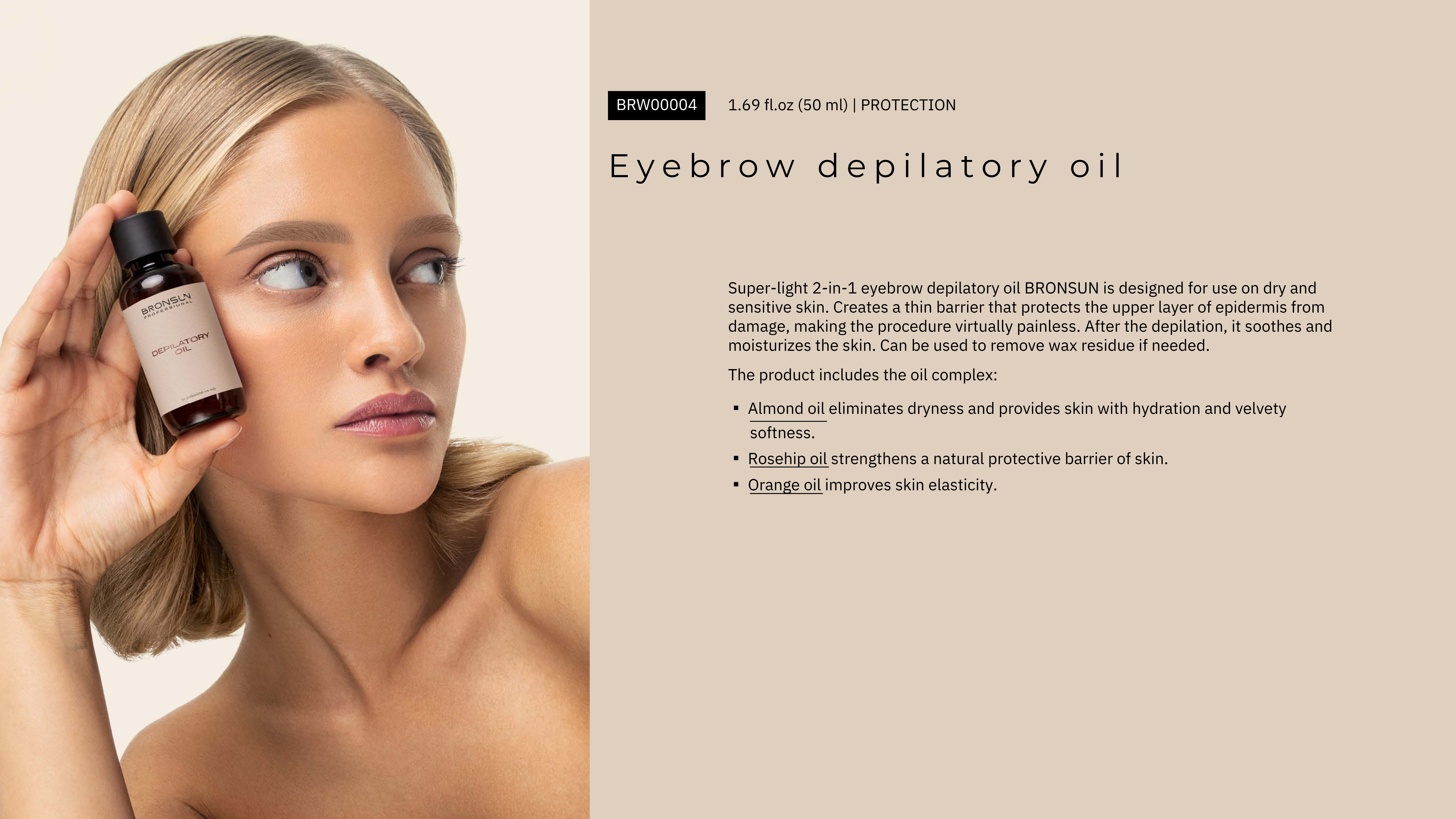 Bronsun depilatory oil