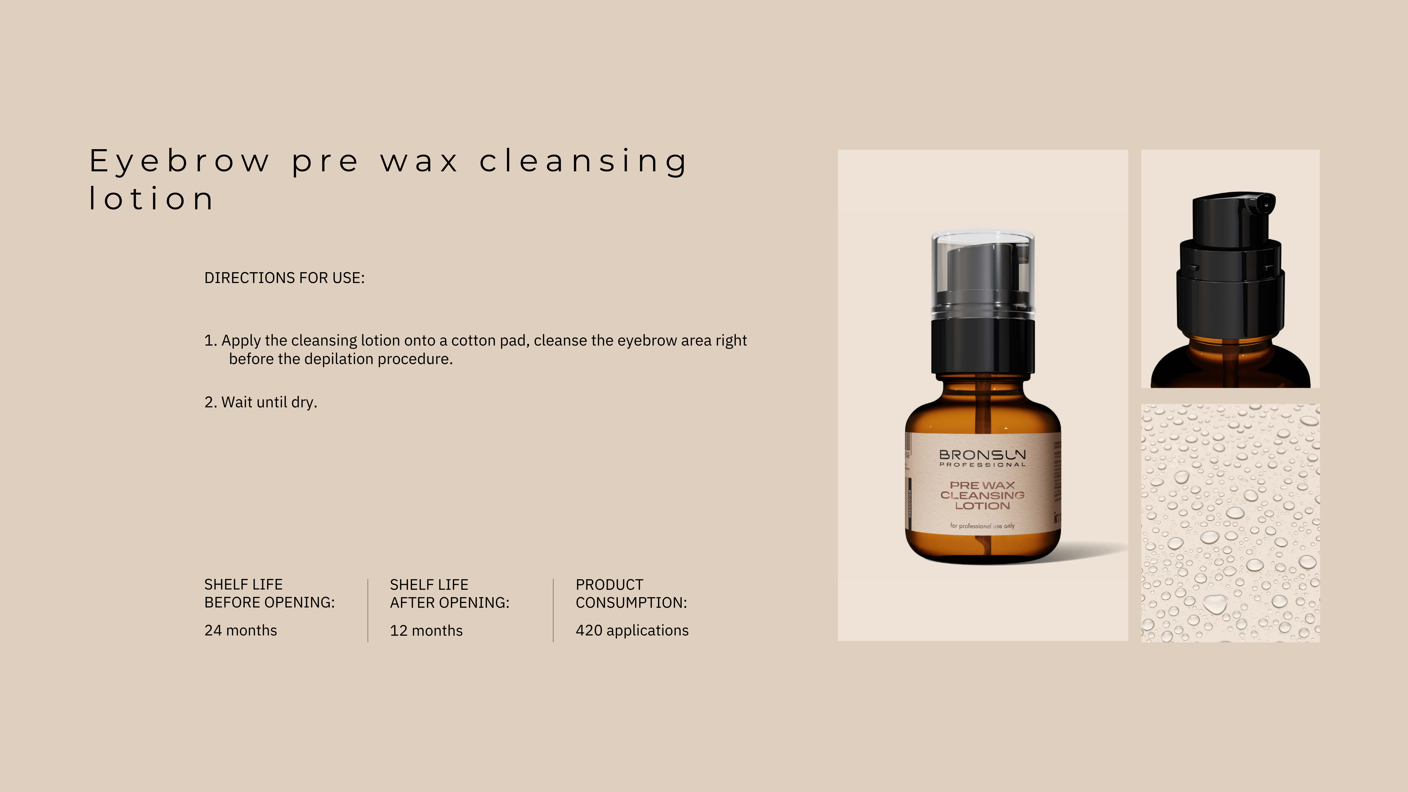 Bronsun pre wax cleansing Lotion