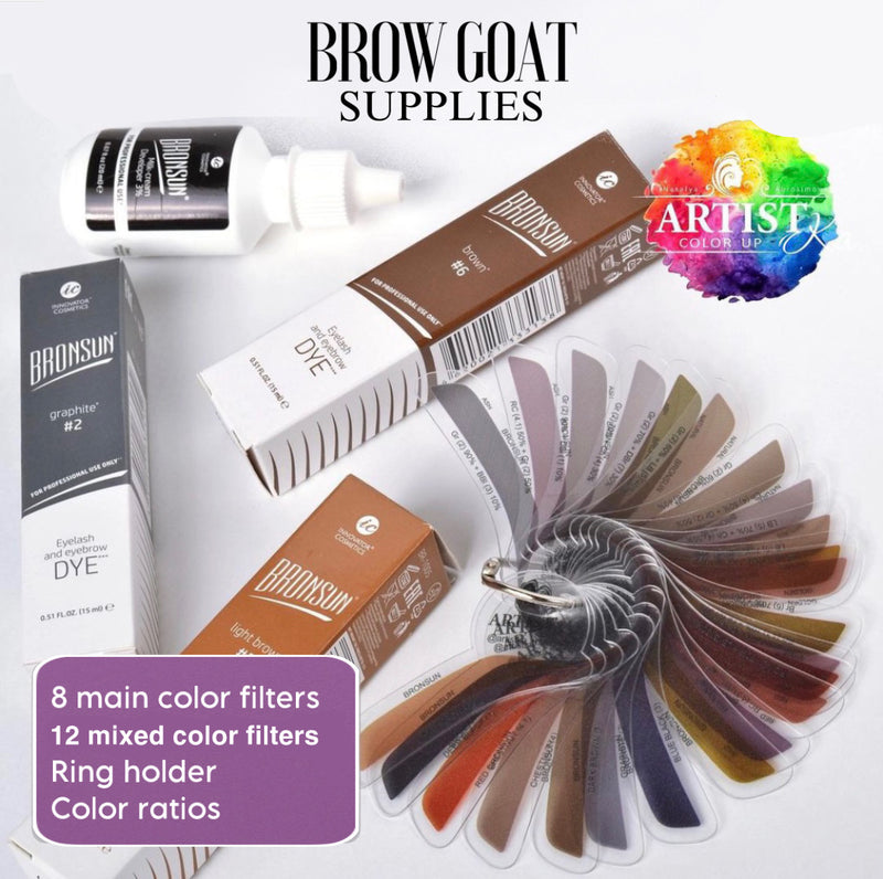 Bronsun Gel dye (Mini tint kit 7ml) – Brow Goat LLC